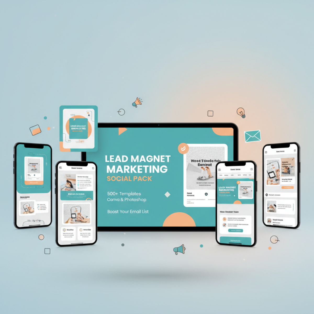 Lead Magnet Marketing Social Pack