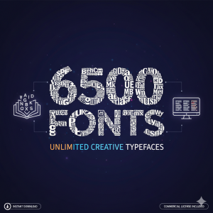 6500 Fonts – Mega Typography Bundle