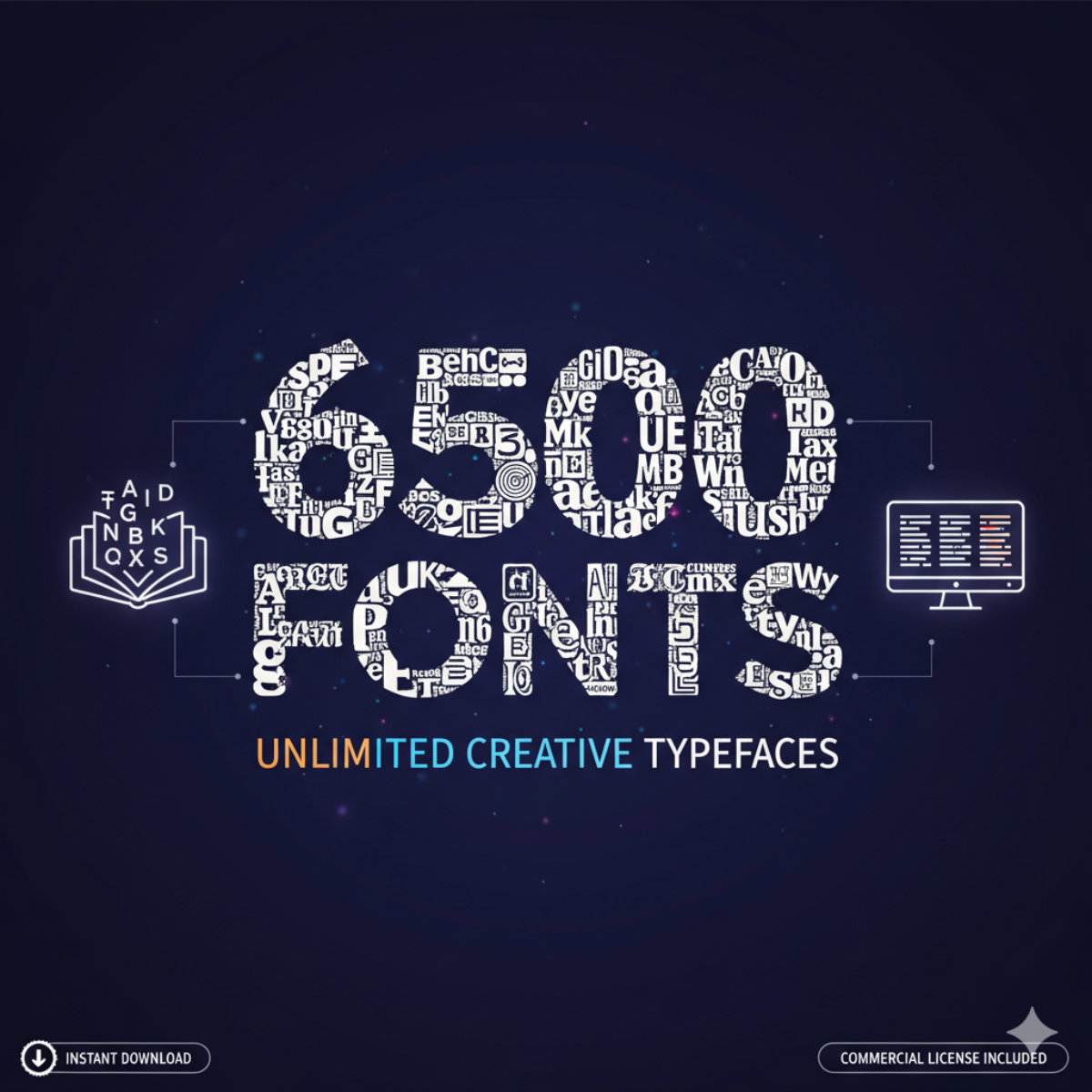 6500 Fonts – Mega Typography Bundle