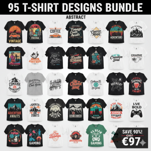 95 T-Shirt Designs Bundle