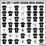 450 SVG T-Shirt Design Mega Bundle