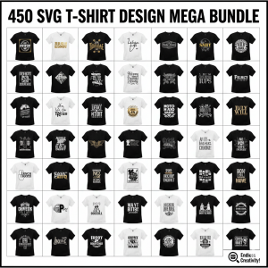 450 SVG T-Shirt Design Mega Bundle